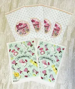 【未使用】サンリオショップ 可愛い♡ラッピング袋 2種類、合計6枚♡