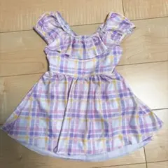 ブランシェス 水着 120cm ピンク チェック