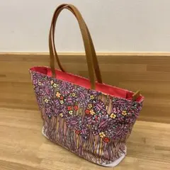 極美品 ロベルタディカメリーノ花柄 トートバッグ キャンパスのサムネイル