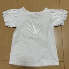 Okaidi スパンコール Tシャツ 104cm