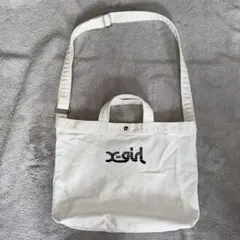 【X-GIRL】　トートバッグ　ホワイト