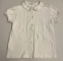 ＊着数回＊半袖ブラウス　ファミリア　フリル　刺繍　110cm