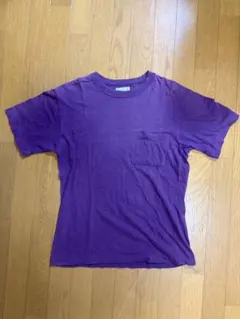 アニエスベーオム 半袖ポケットTシャツ 紫 パープル 0 XSサイズ相当 日本製のサムネイル