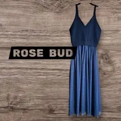 ROSE BUD チュール キャミワンピース ブラック　黒