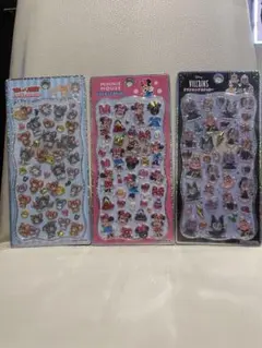 ディズニー　トムとジェリー　ヴィランズ　ミニーマウス　プチドロップシール　正規品