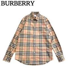 美品★BURBERRY バーバリーロンドン 長袖シャツ ノバチェック 現行タグM