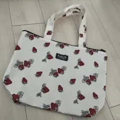 KALDI いちご柄エコバッグ
