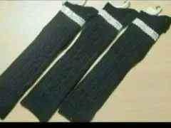 【新品未使用・23-25cm】辻商 冬 ハイソックス 3足