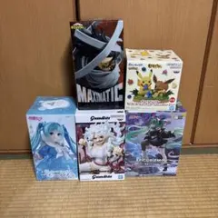 プライズフィギュアセット(ワンピース、ミク、ヒロアカ)