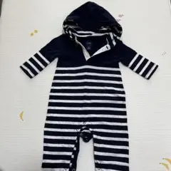 babyGap ストライプ フード付きロンパース 3-6ヶ月