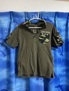 VANSON LEATHERS 迷彩ポケット ポロシャツのサムネイル