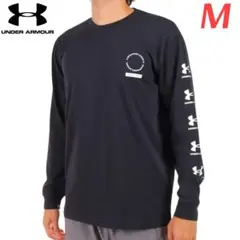 アンダーアーマー アームロゴ ロンT 長袖 Tシャツ BK 新品 M