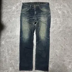 Wrangler ダークブルーストレートデニム 33サイズ g8