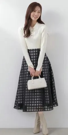 【3/6〜出品を一時停止】プロポーションボディドレッシング　ニットワンピース