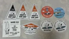 スヌーピー　サーフショップ　ステッカー　ハワイ