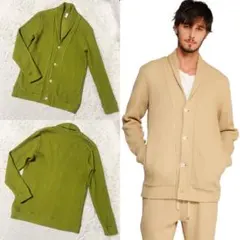 Seagreen 定価26400円　ビッグワッフルカーディガン　シーグリーン