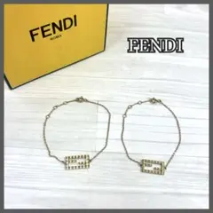 【美品】FENDI フェンディ　ブレスレット　2連　エフイズ　ネックレスのサムネイル