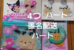 セリア サンリオ　缶バッジ　ポーチ マーカーチャーム ポチャッコ 4つ 日焼けのサムネイル