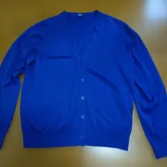 UNIQLO 長袖 カーディガン ブルー L　ユニクロ