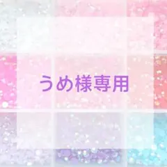 うめ様専用ページ