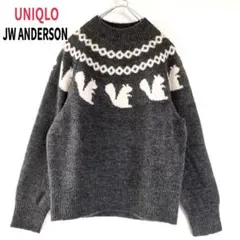 ★UNIQLO×JW ANDERSON コラボ　セーター 　ニット　リス柄　L