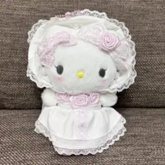 ホワイトフリル　ハローキティ 　マスコットホルダー　サンリオ