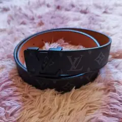 LOUIS VUITTON レザーベルト ブラック