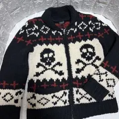 美品 GEMMA.HUOM ニットカーディガン スカル S - メルカリ