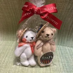 新品 タリーズコーヒー ベアフル　ミニテディ　麦わら　ベア くま 2種セットのサムネイル