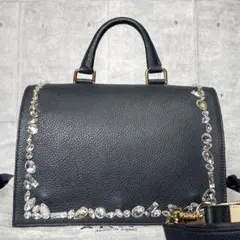 未使用品】A.D.M.J. スワロフスキー トートバッグ ハンドバッグ - メルカリ