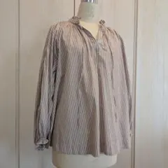 SLOBE IENA　フリルカラーギャザーブラウス