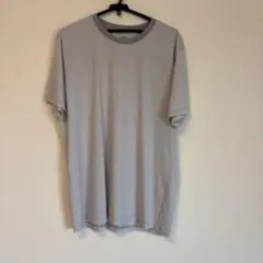 【美品】UNIQLO￼ ボーダーTシャツ グレー 半袖 メンズ XL