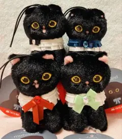mofusand 黒仔猫にゃんマスコット【4匹】