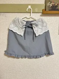 merry jenny レースフラップミニスカート フリーサイズ ブルーグレーのサムネイル