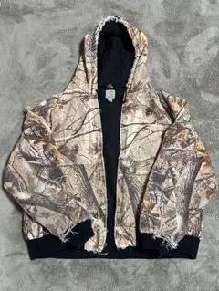 【希少カラー】Carhartt アクティブジャッケト 2XL リアルツリー 短丈