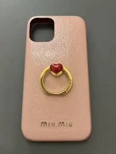 【正規品】MIU MIU iPhone12miniケースピンクUSEDのサムネイル