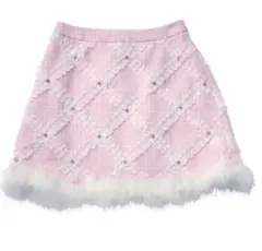 新品mellfy memory Sweet swan bijouスカート　ピンクのサムネイル