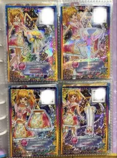 アイカツスターズ 虹野ゆめ　ピンクシャインスターズコーデ　CP 4枚セット