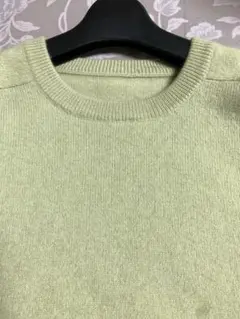 クルーネック ニットセーター カシミヤ　長袖