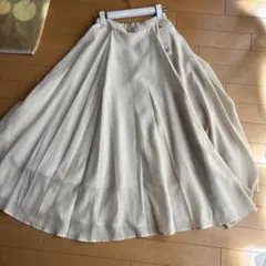 Te chichi ベージュ フレアスカート Mサイズ