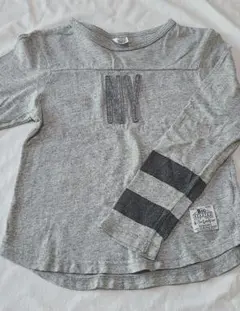 エフオーキッズ　長袖カットソー　ロンT　130　グレー