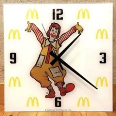 レア！　1978年　ロナルドマクドナルド　ウォールクロック　看板　時計　店舗用