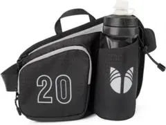 ウエストバッグ ランニングポーチ 水筒収納対応 ナイラン反射材 撥水加工 アウ