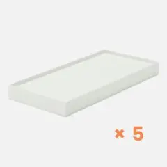 無印良品 キャスターもつけられるフタ 幅15cm 5個セット