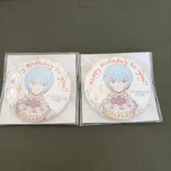 【2点】EVANGELION STORE お誕生日プレゼント 缶バッジ 綾波レイ
