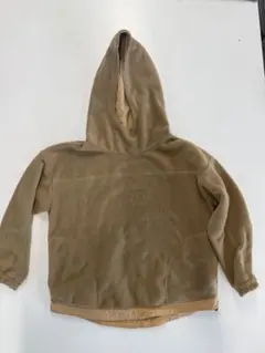 フード付きベージュフリース