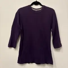 UNIQLO パープル 七分袖カットソー Mのサムネイル