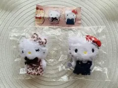 カプセルトイ Hello Kitty フィンガーパペット レオパードハローキティ