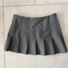 ZARA プリーツスカート　グレー