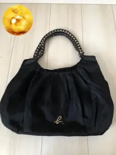 agnes b.アニエスベー ハンドバッグ 黒 チェーンベルトのサムネイル